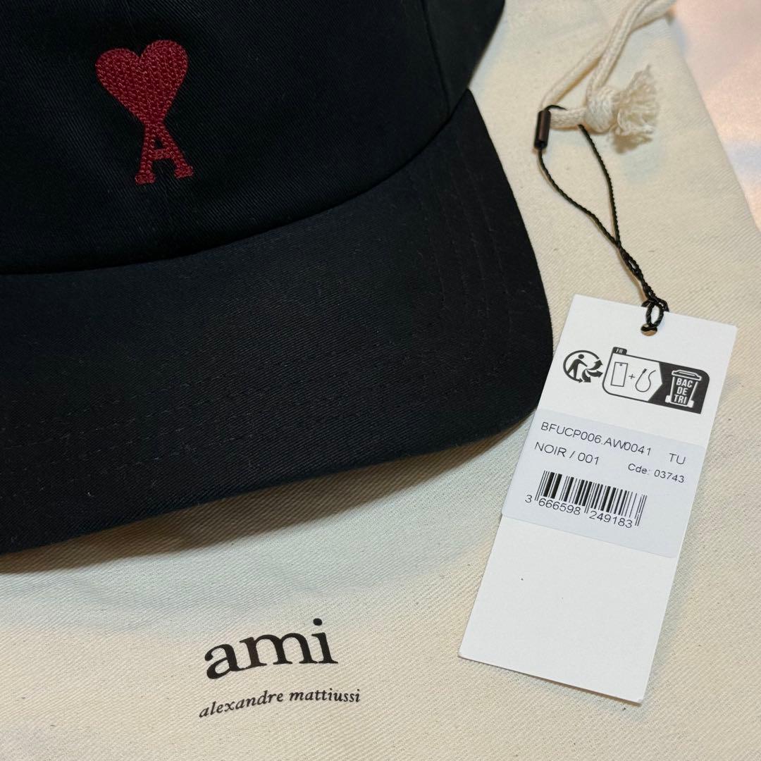 ami PARIS エンブロイダリー キャンバスキャップ