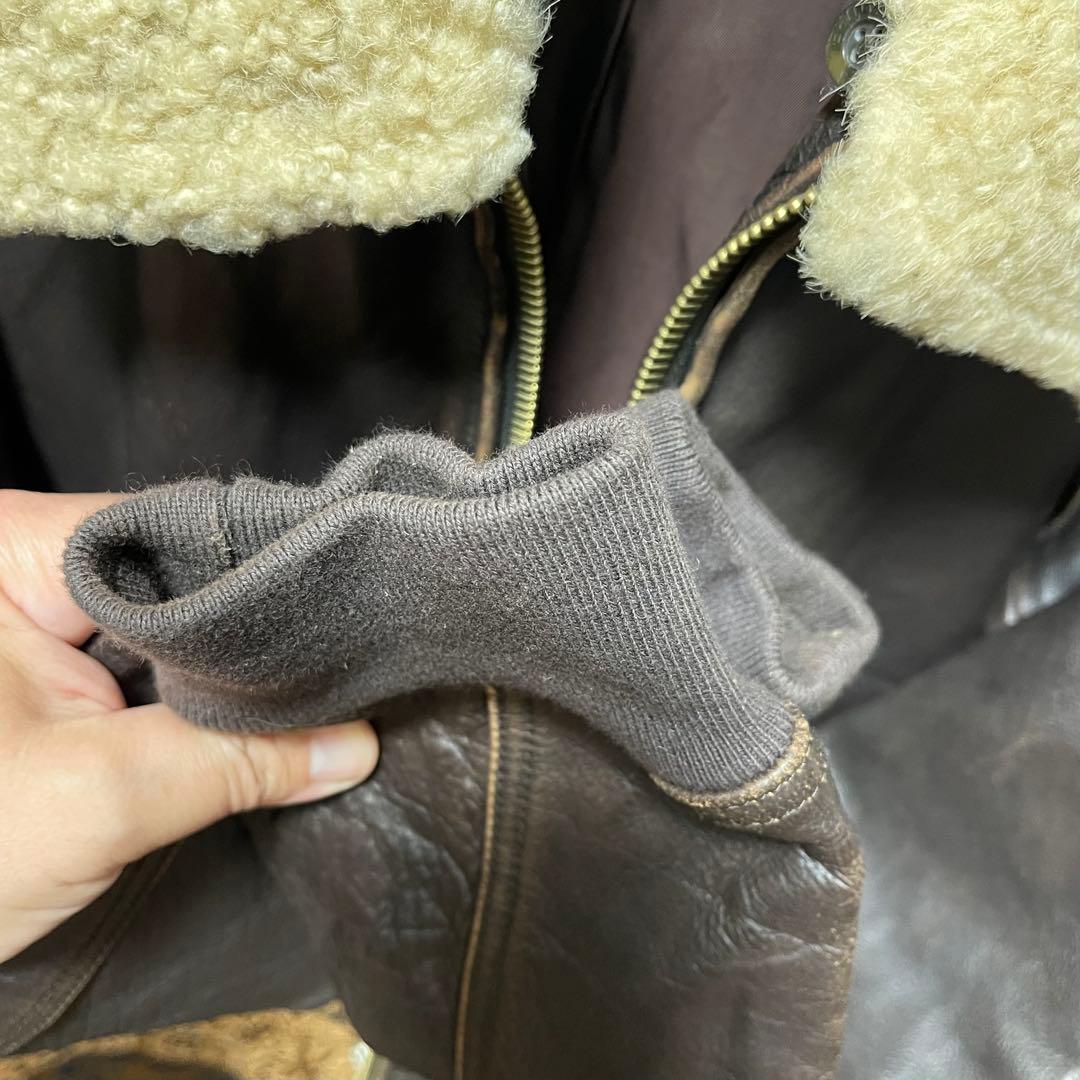 じ*ー様 美品☆LLビーンシグネチャー S★A-2タイプレザージャケット