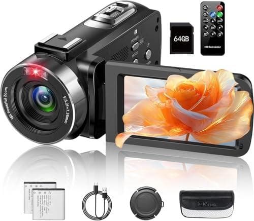 ビデオカメラ4K動画8000万画像数YouTubeカメラ ウェブカメラ 18倍m