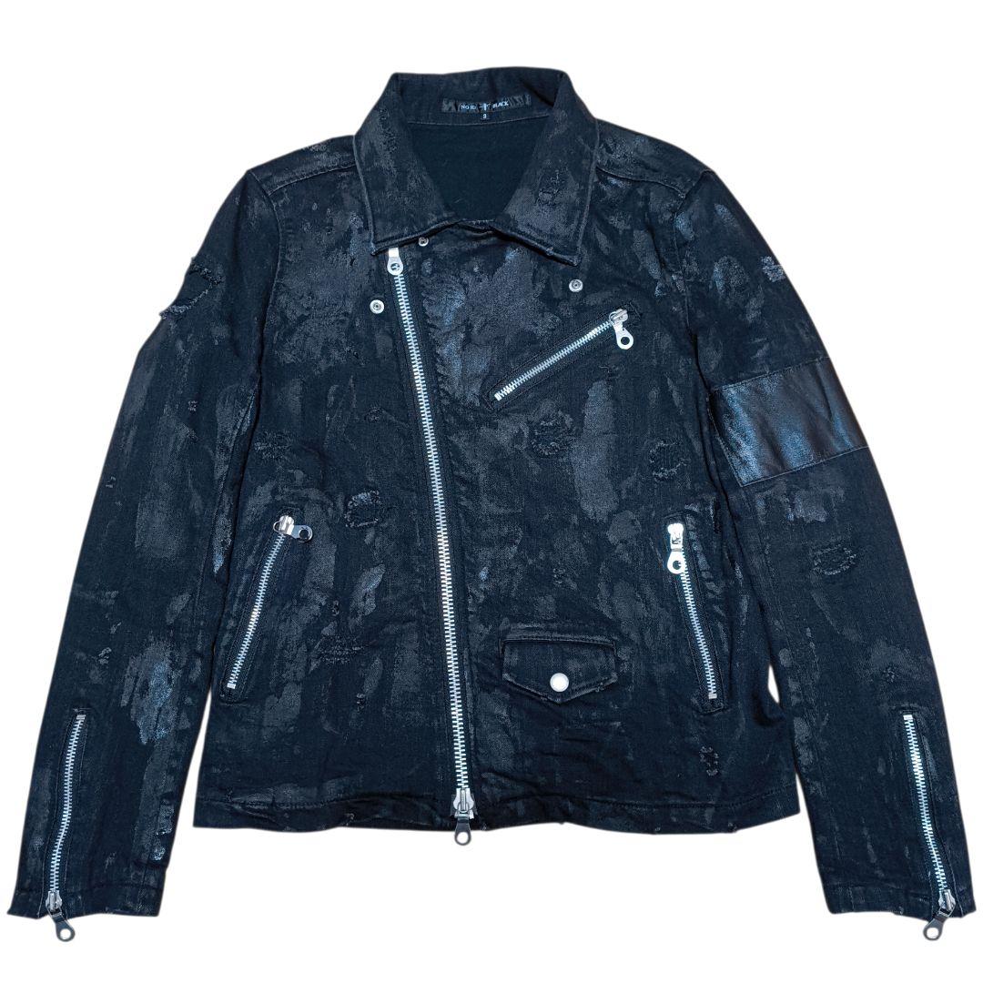 レア✨️NO ID.×OVERDESIGN ストレッチデニム WライダースJKT