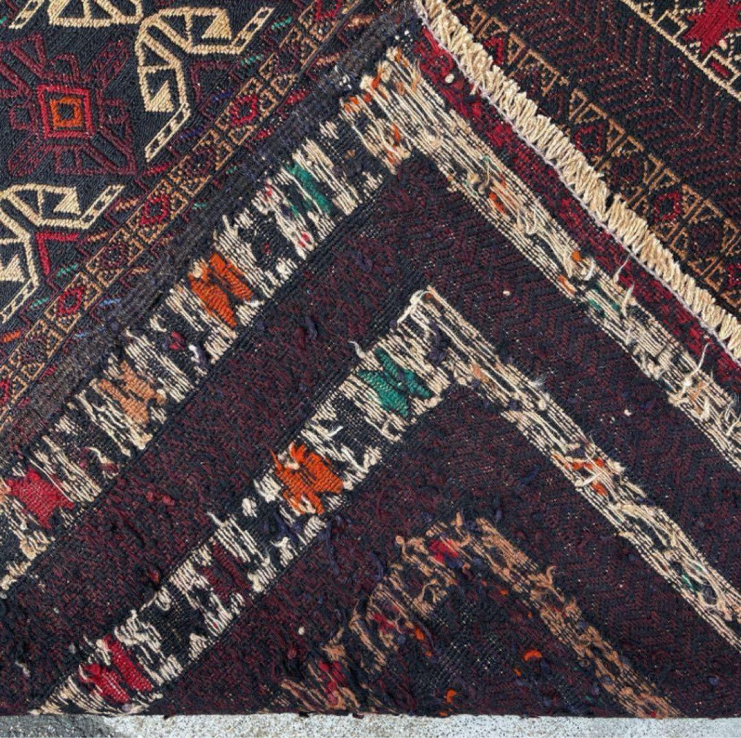 キリム 手織りスザニ スーパー ヴィンテージ 118cmx190cm ラグ