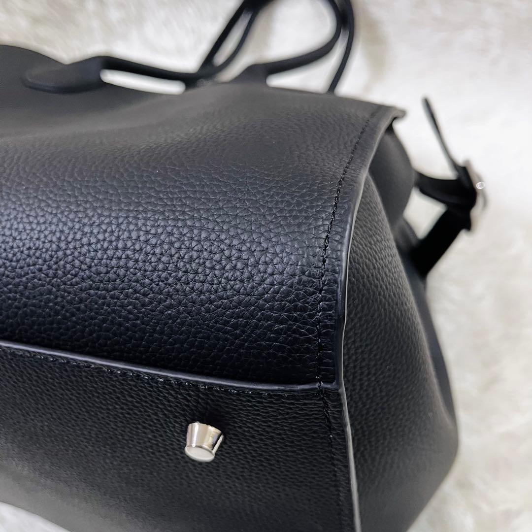 美品 ジストリー SIDE BELT BOSTON BAG ボストンバッグ 黒