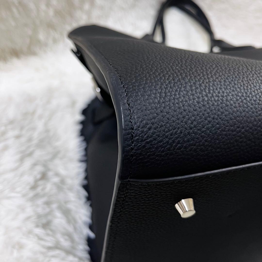 美品 ジストリー SIDE BELT BOSTON BAG ボストンバッグ 黒