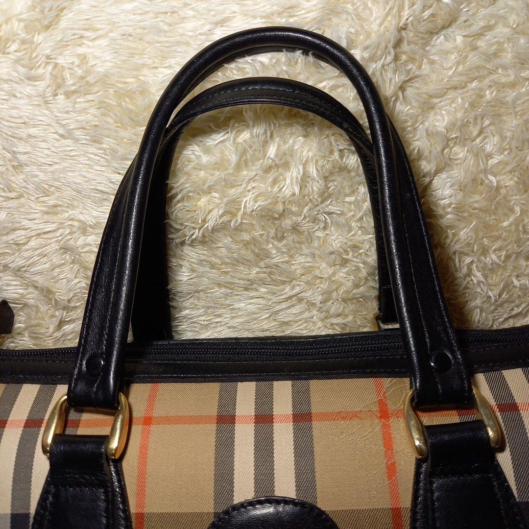 Burberrys　バーバリー　ノバチェック　ボストンバッグ　シャドーホースロゴ