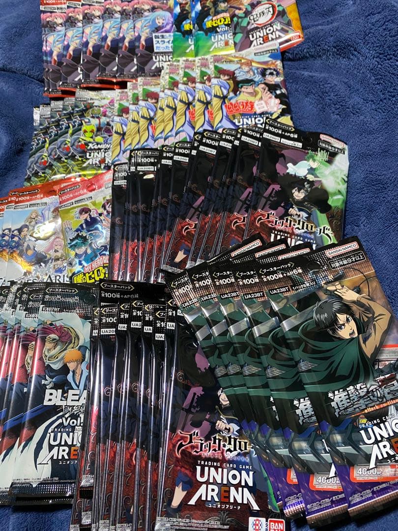 進撃の巨人含むユニオンアリーナ10種70パックセット UNION ARENA