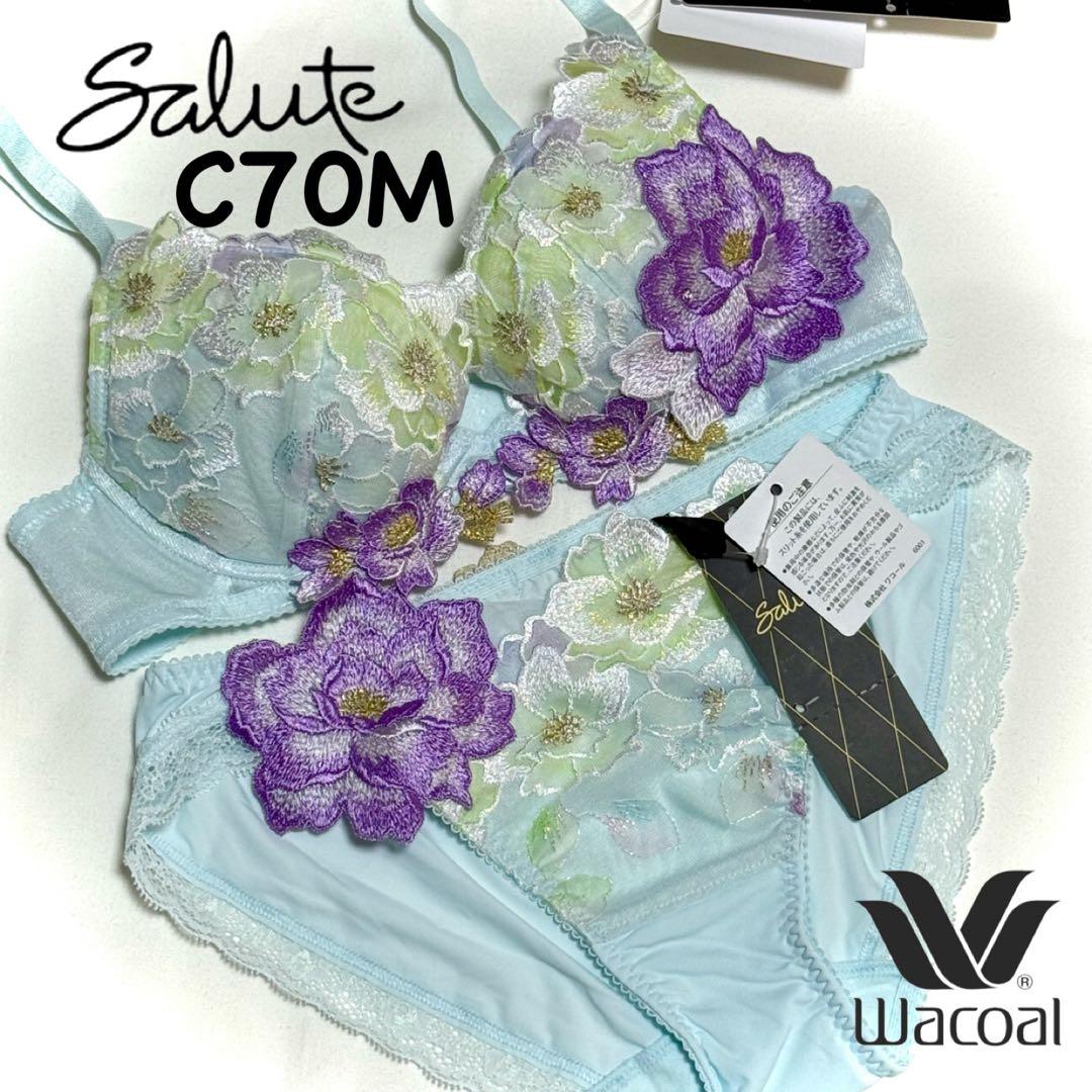 ワコール サルート 03G BTJ703 フロントエックスプラスブラ C70M