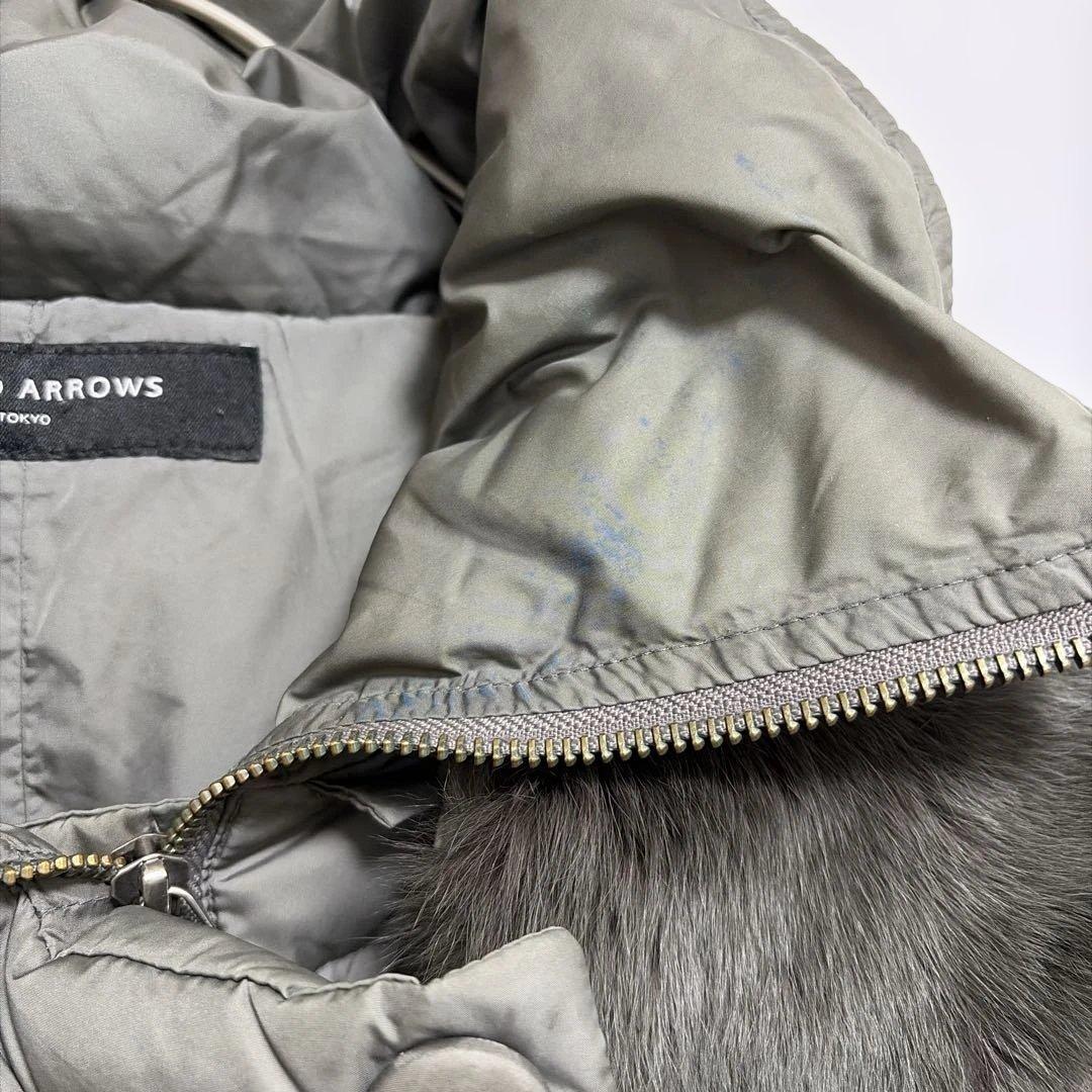 ユナイテッドアローズ ダウン コート レッキスラビット ファー 上質 高級 38