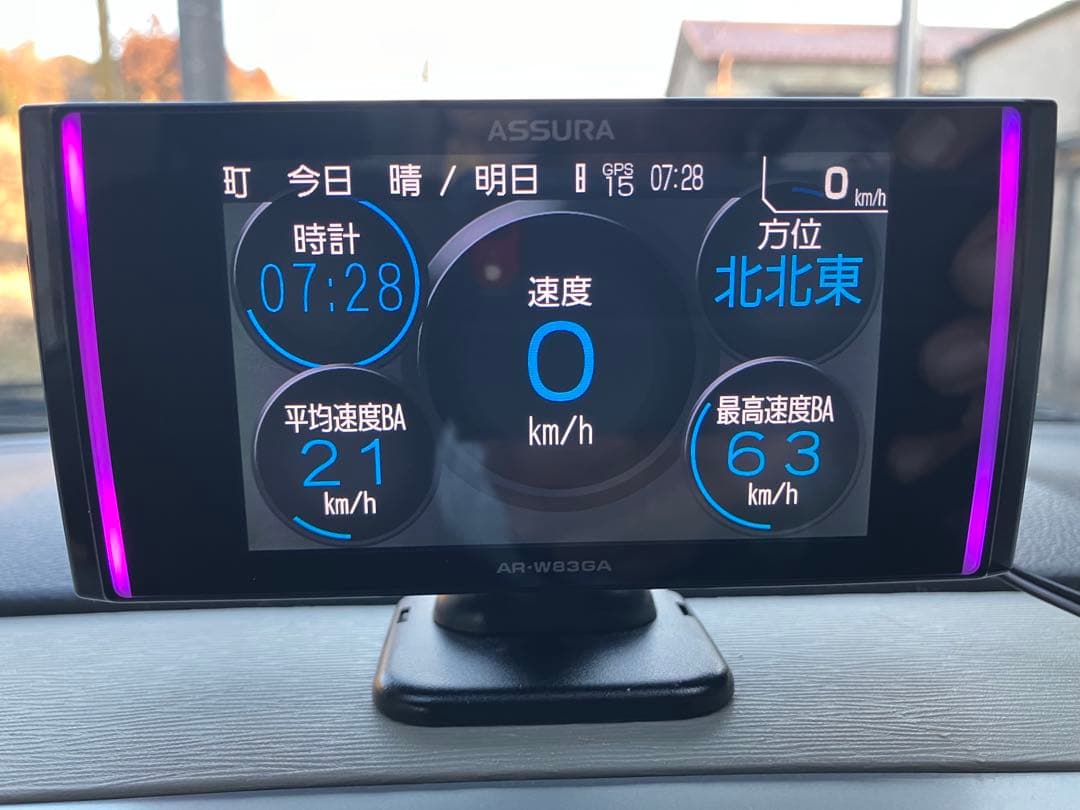 セルスター ASSURA AR-W83GA GPS内蔵レーダー探知機 作動OK！