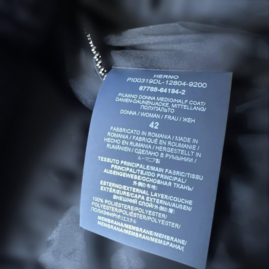 L*o様 HERNOネイビー フード付き ロングダウンジャケット⭐︎ハンガー付