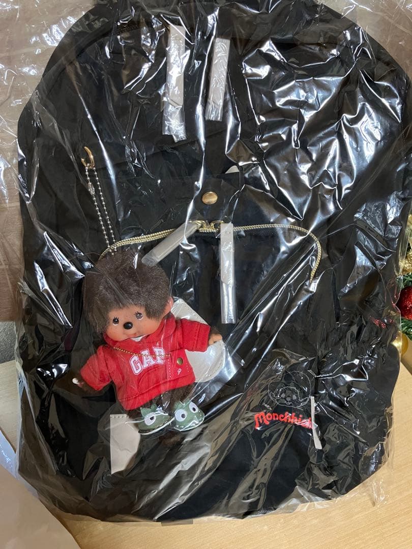 モンチッチリュック コラボ モンチッチ本体と洋服コーデ付き（新品タグ付き）