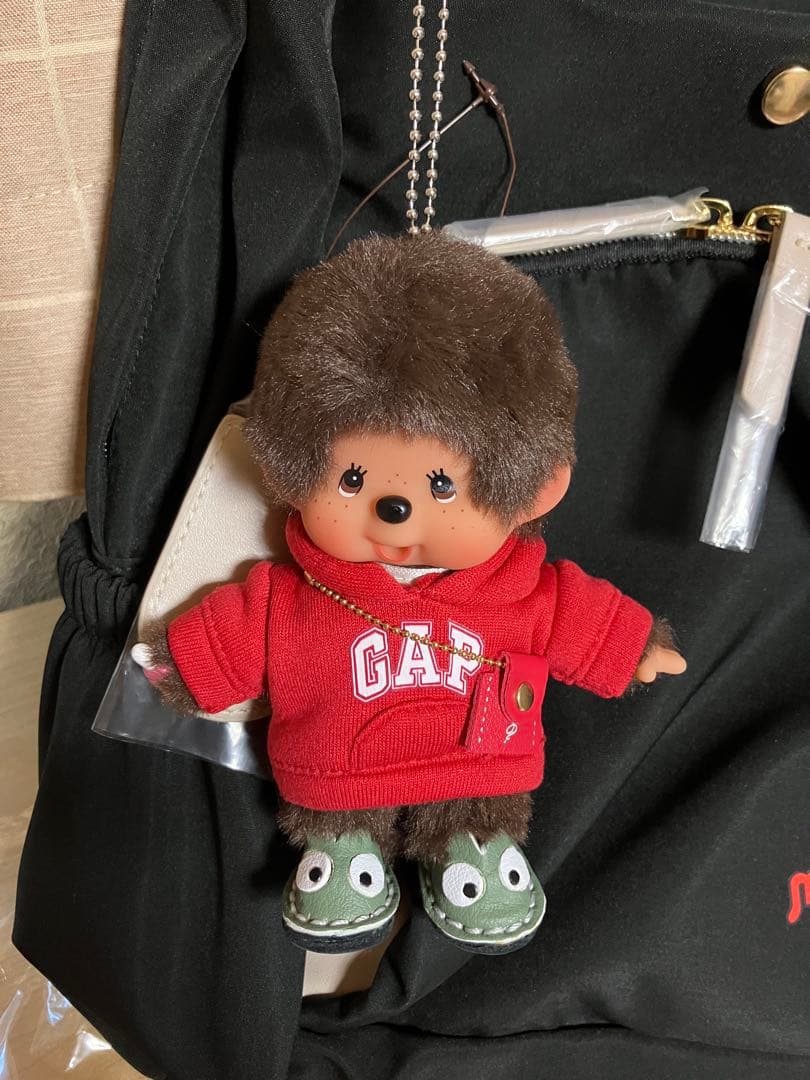 モンチッチリュック コラボ モンチッチ本体と洋服コーデ付き（新品タグ付き）