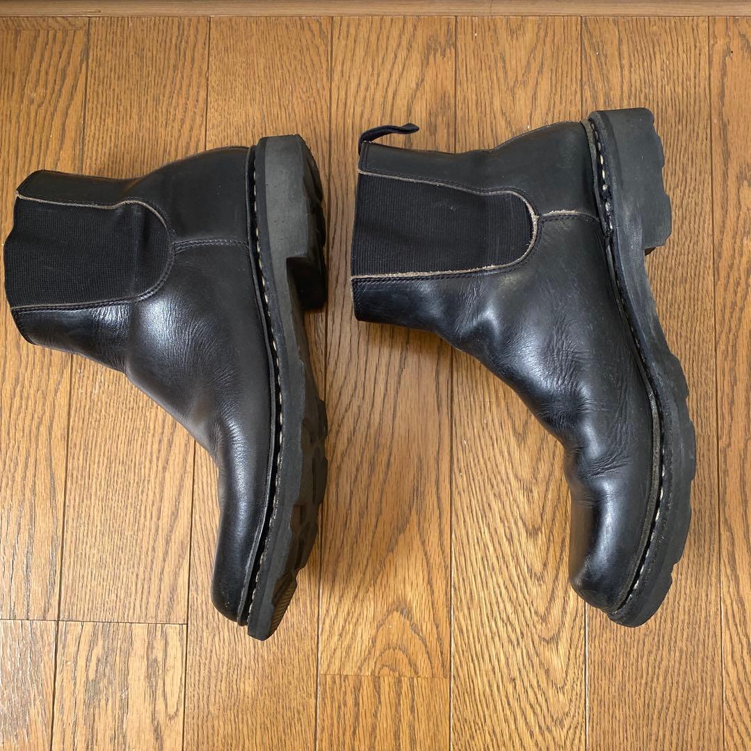 paraboot 黒 サイドゴアブーツ レザー 41/2 24cm