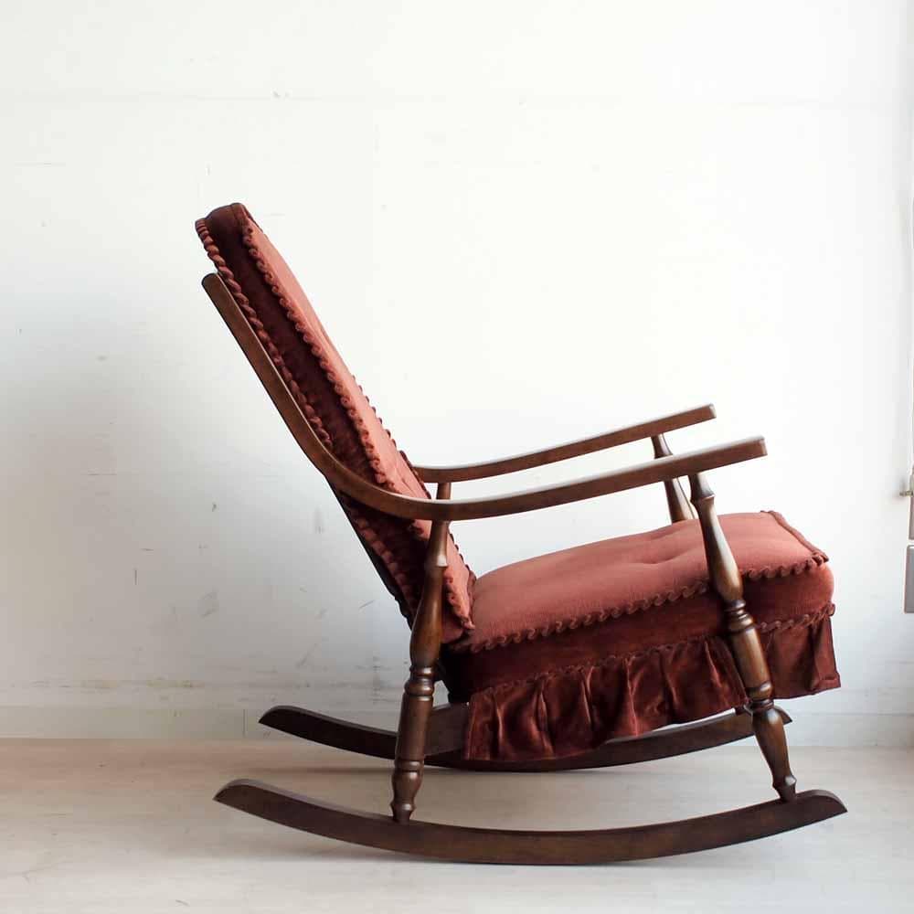 70's ビンテージ 柏木工 ロッキングチェア クッション ZR24212