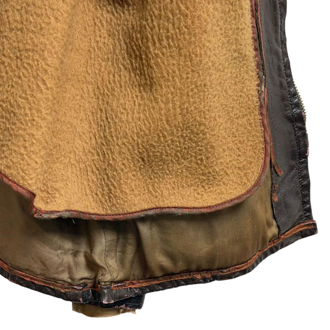 m*m様 50s 60s ビュー ブレッド ブラウン レザー ライダースジャケッ