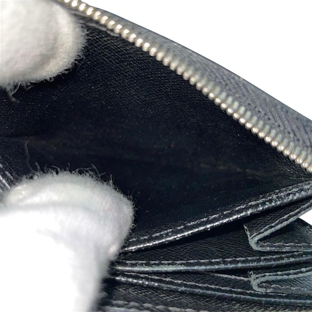 【美品】ルイヴィトン　ケース　エピ　黒　ラウンドファスナー　レザー