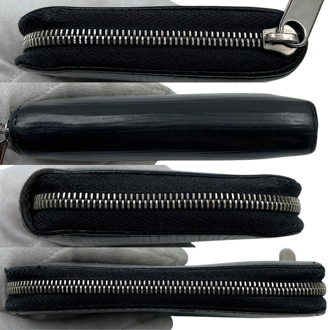 【美品】ルイヴィトン　ケース　エピ　黒　ラウンドファスナー　レザー