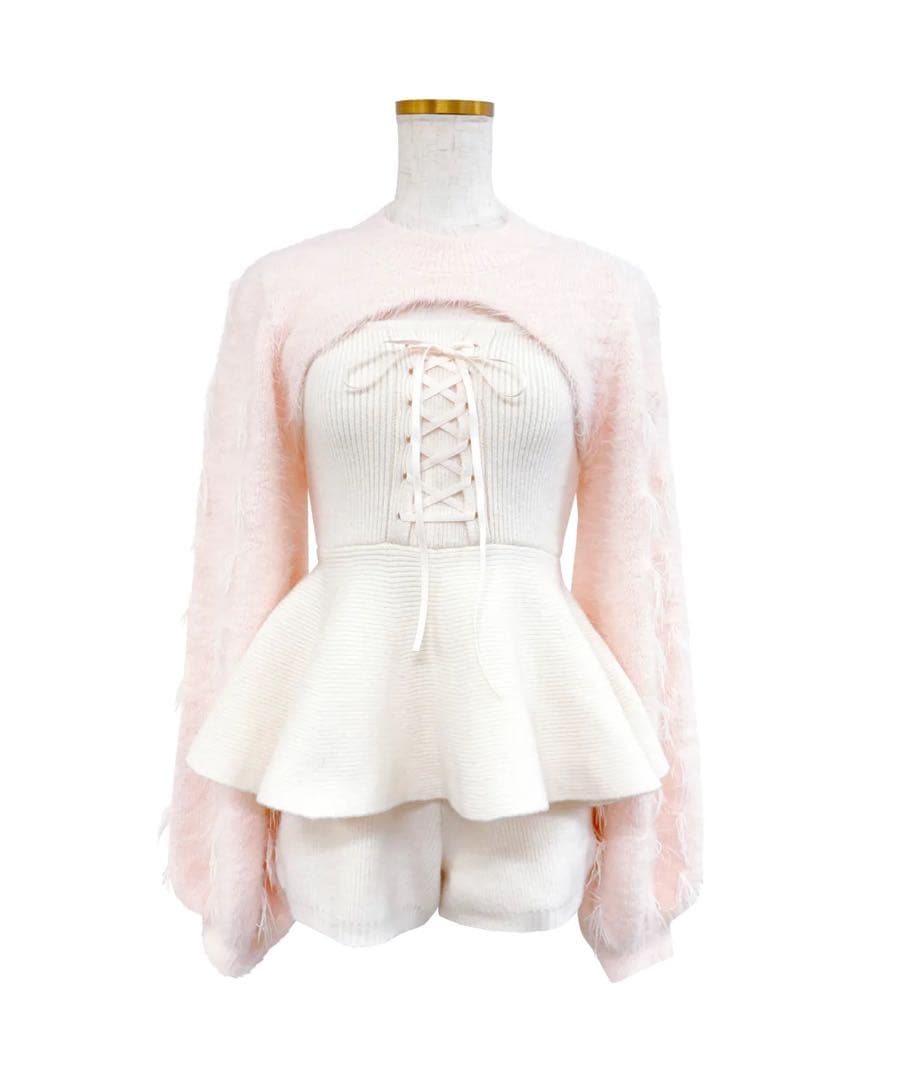 Rosé Muse Fringe knit 3P set ロゼミューズ