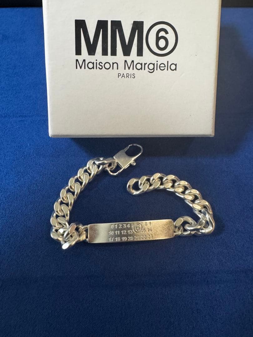 MM6 Maison Margiela シルバーチェーンブレスレット【即購入可】