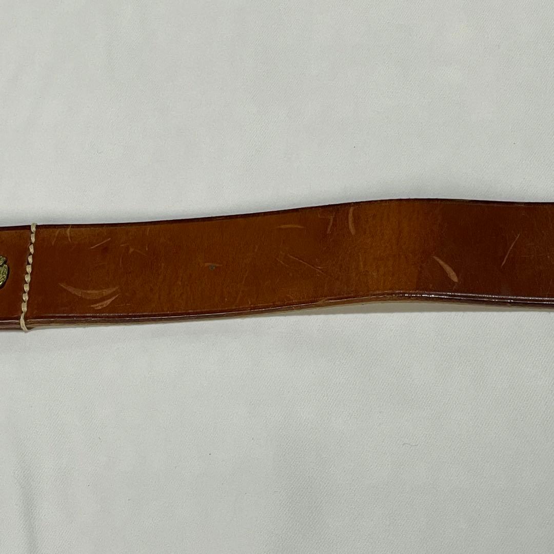 フェリージ Felisi ブラスバックル×レザーベルト イタリア製 試着のみ