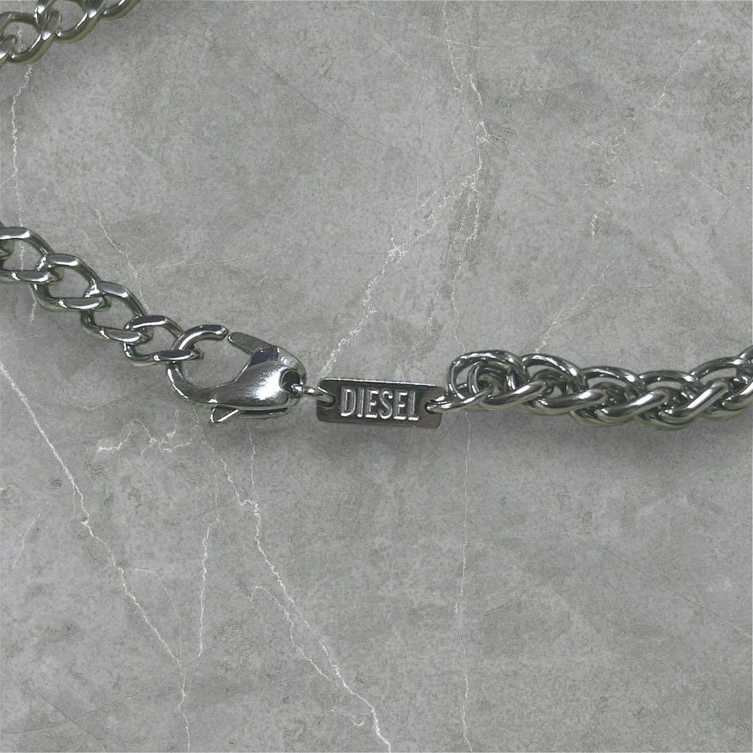 人気✨️DIESEL ディーゼル シルバーチェーン ネックレス ステンレス