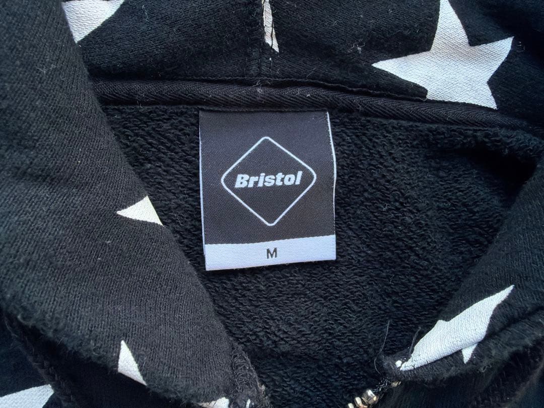 Bristol 星柄　総柄　フルジップ　パーカー　ロゴ