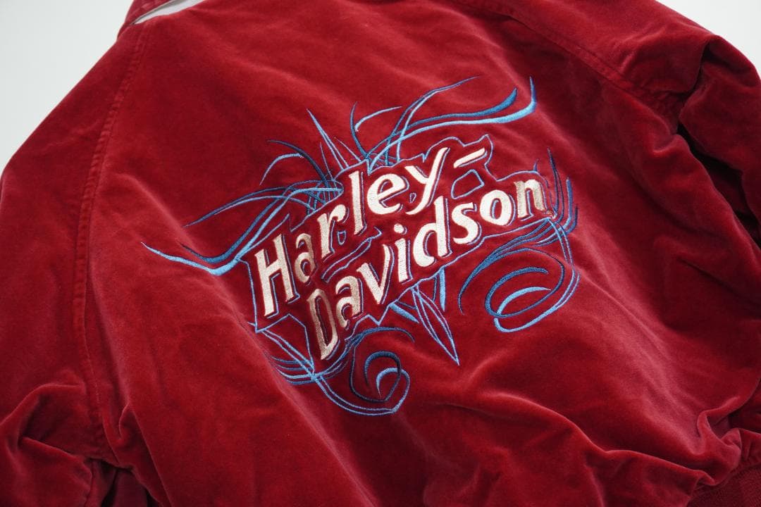 ■Harley-Davidson■ハーレダビッドソン　ベロアジャケット　ブルゾン