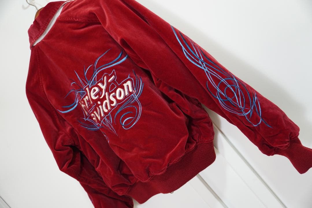 ■Harley-Davidson■ハーレダビッドソン　ベロアジャケット　ブルゾン