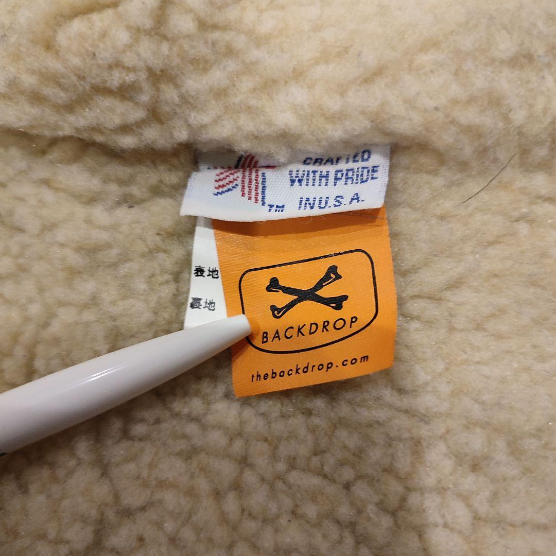 [美品] Schott × BACKDROP 別注 クロスボーン ボア ベストM