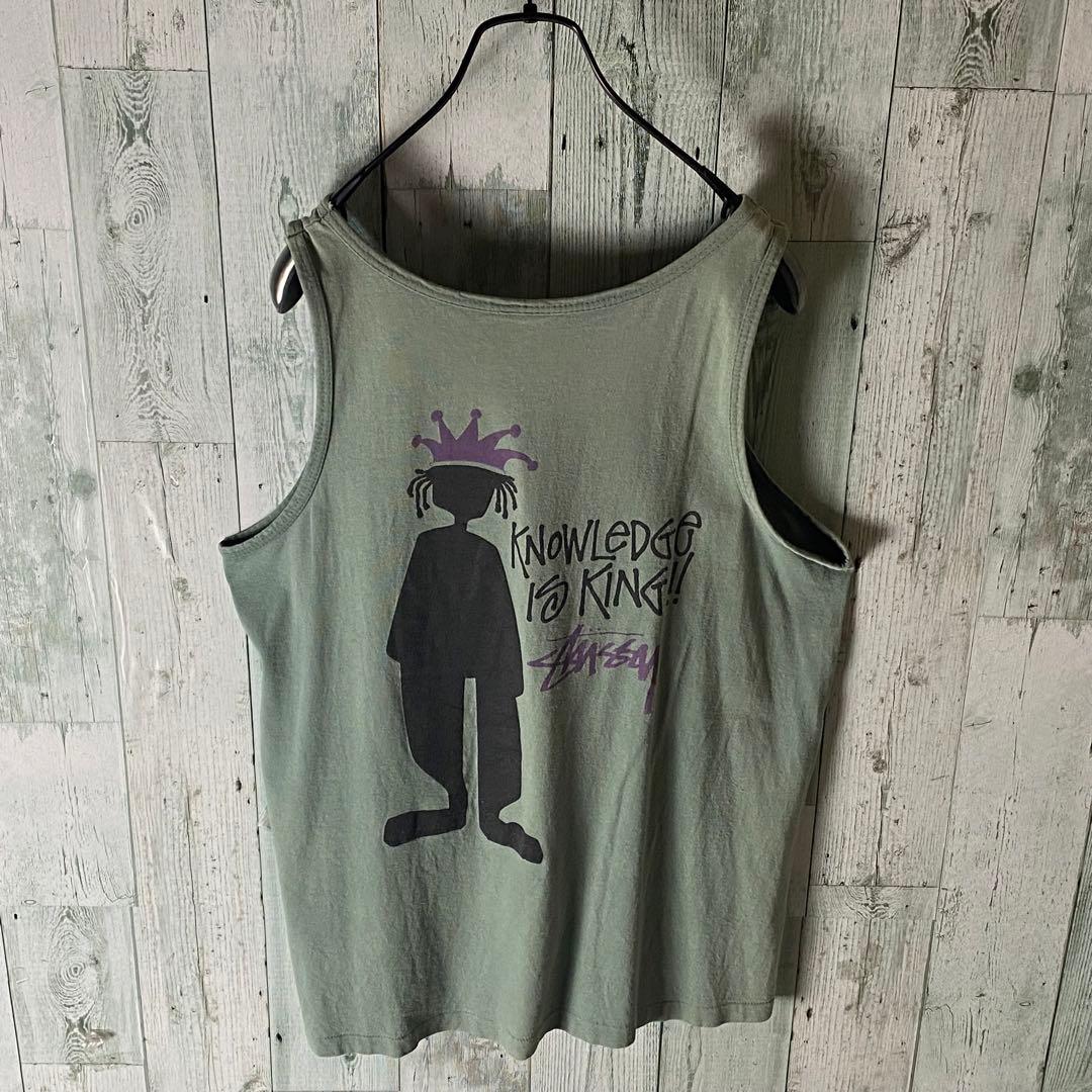 【※USA製】オールドステューシー★80s 黒タグ タンクトップ L