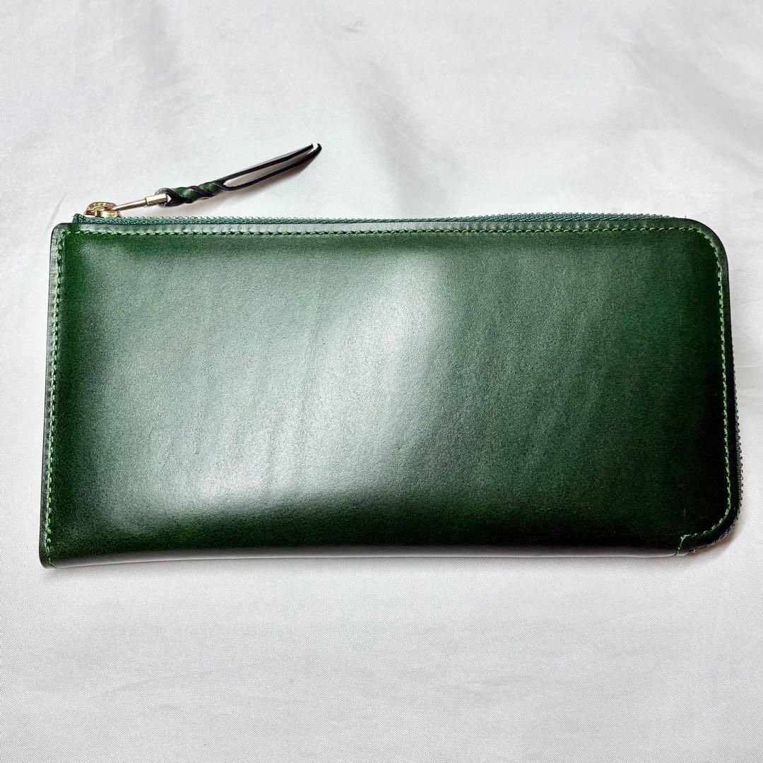 【未使用】　ムネカワ　L字ファスナー長財布　クラムロング　オールレザー　ロゴ刻印