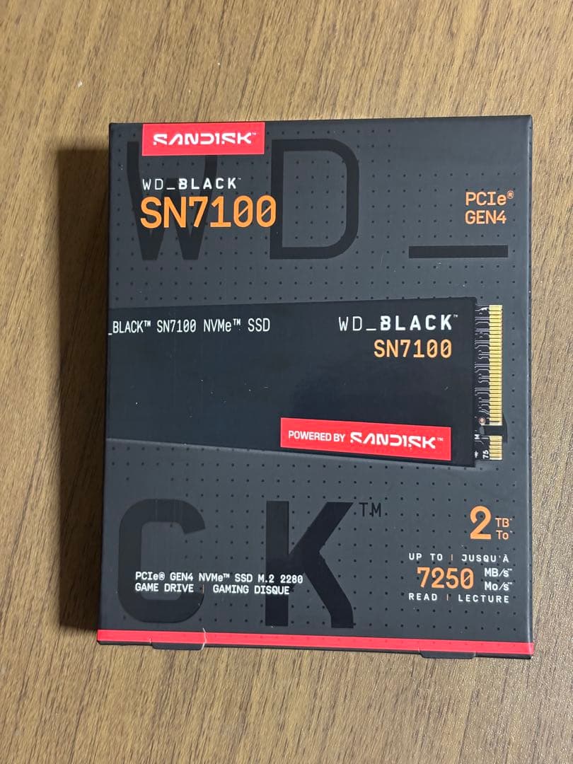 【新品未開封】WD_BLACK SN7100 NVMe SSD 2TB