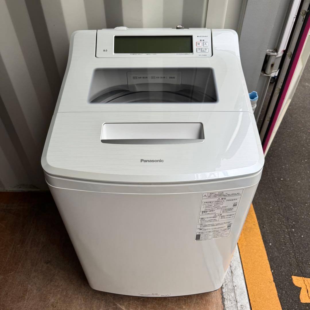 日本製★C7528★2022年製美品★パナソニック　洗濯機　8KG インバーター