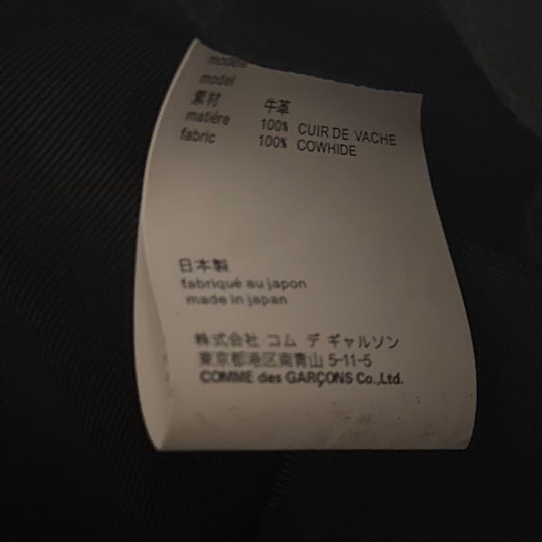 COMME des GARÇONS ハンドバッグ ボストンバッグ ブラック 牛革