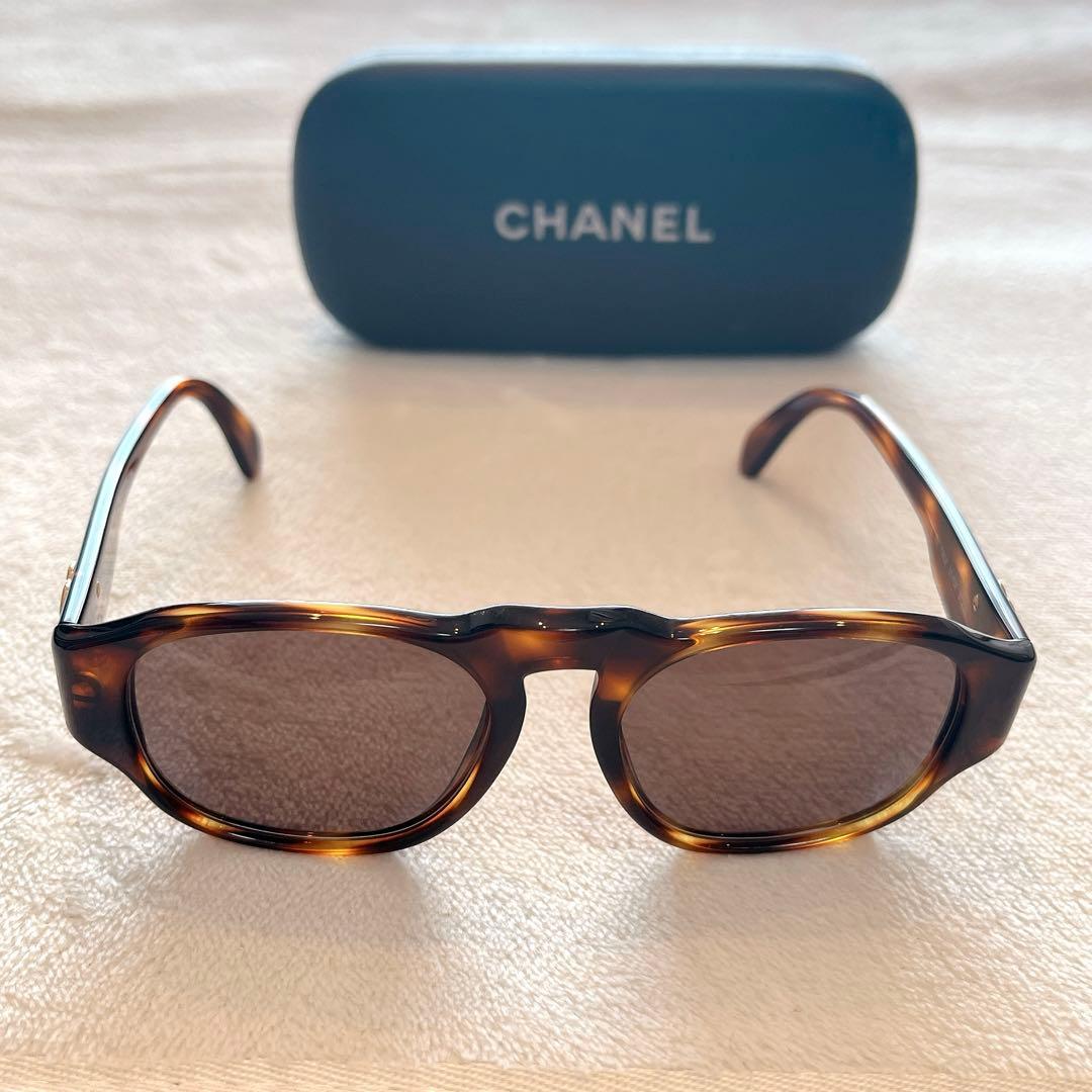 MM6050♦︎CHANEL サングラス♦︎ロゴ♦︎ブラウン♦︎レディース
