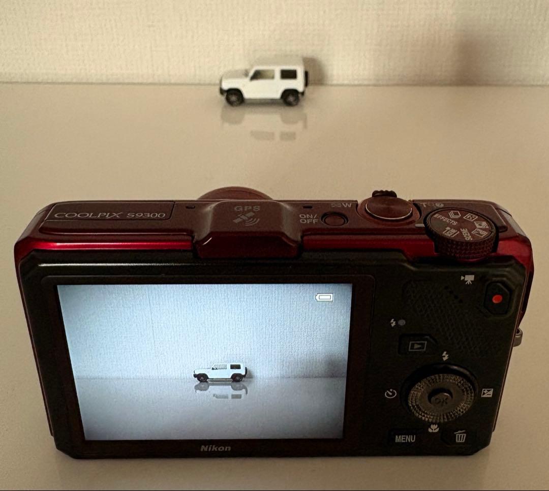 【美品・動作確認済】ニコン　COOLPIX S9300 レッド 完備品