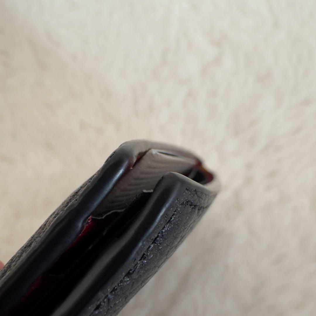 美品　トムフォード　マネークリップ　バイカラー　黒　レザー