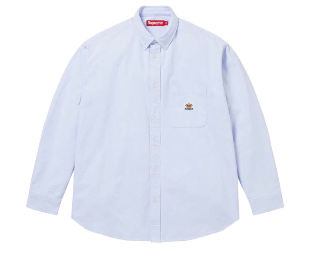 トップス supreme Loose Fit Flannel Oxford Shirt S