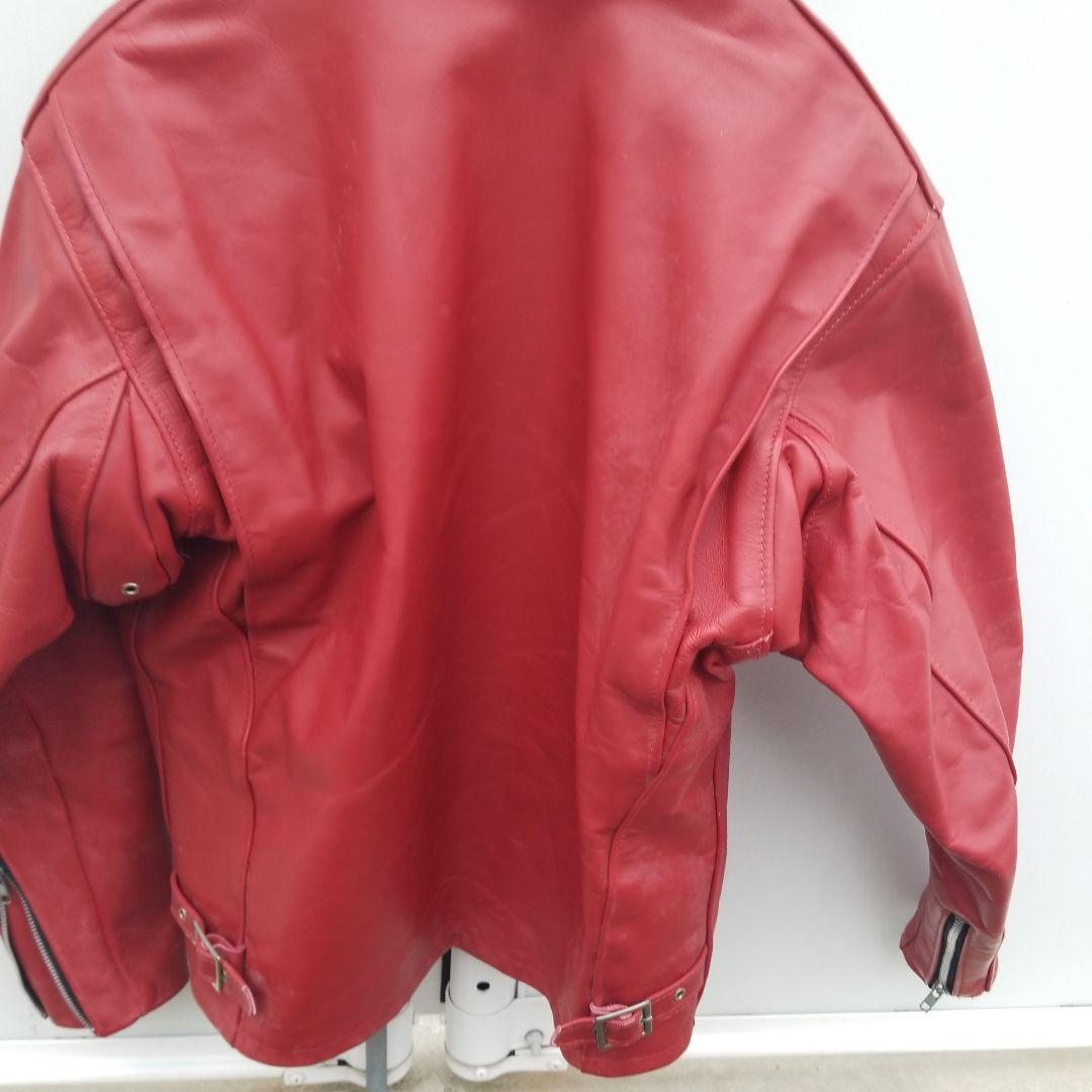 Schott 赤 レザー ライダースジャケット　641 XL