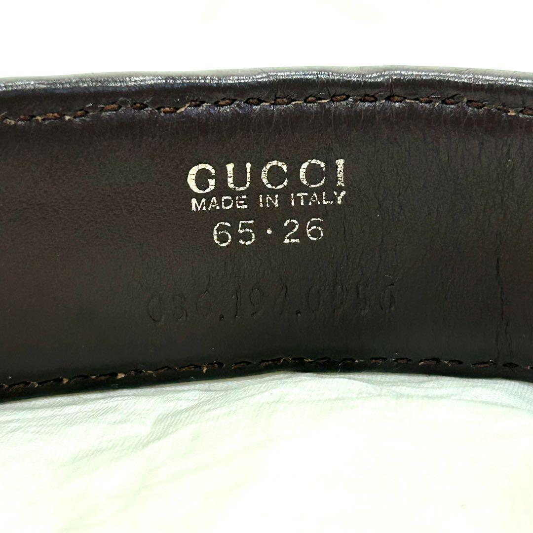 ✨美品✨GUCCI ベルト Gバックル シルバー金具 純正ベルト レザー y2k