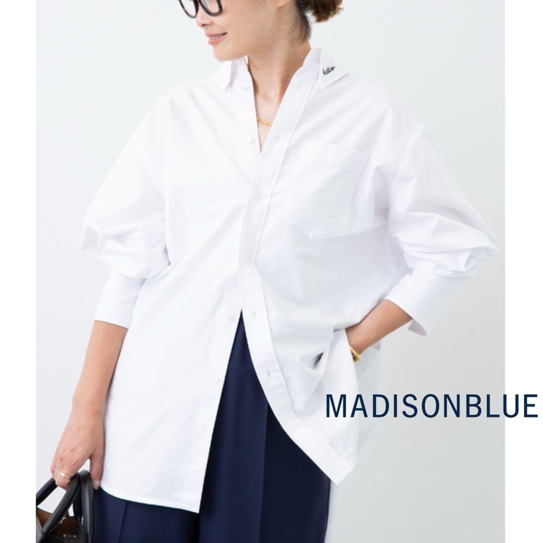 トップス MADISONBLUE SWING TWISTED SH OX STRIPE