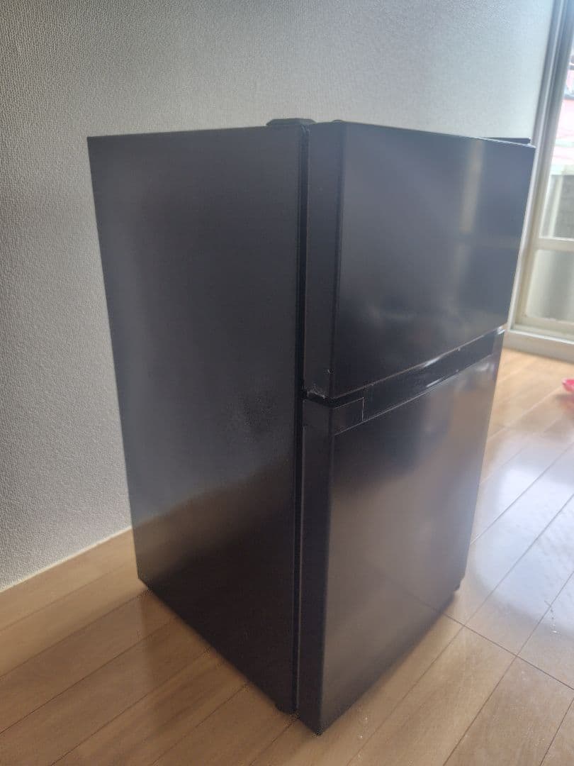 【引取限定】アイリスオーヤマ ブラック 冷蔵庫 冷凍庫