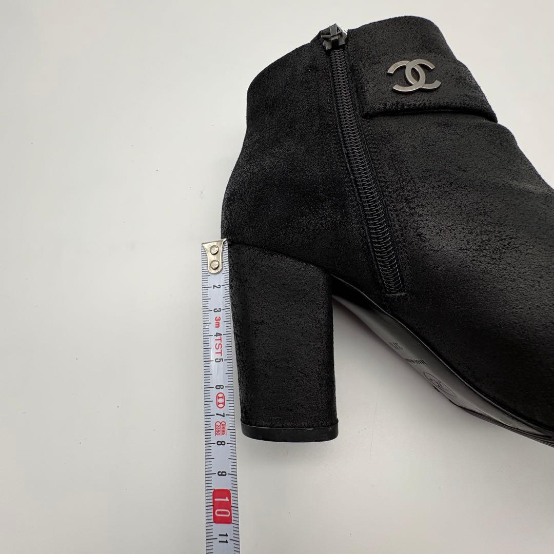 あっつー定番CHANEL シャネル　スエード　ヌバックレザー ブラック