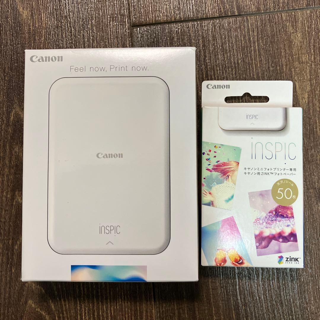 Canon inSPIC PV-123-GD 本体 フォトペーパー50枚セット
