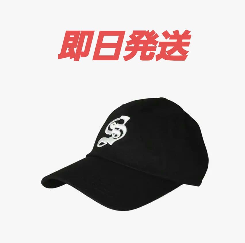 THEREDTHREAD logo cap scarlet ブラック