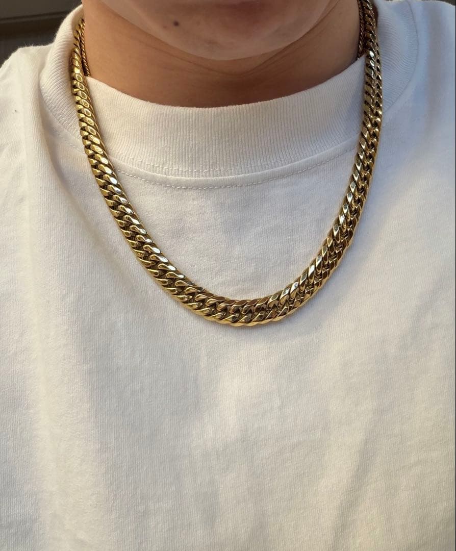 喜平 6面ダブル クレイジーエンジェル 80gオーバー ネックレス ステンレス