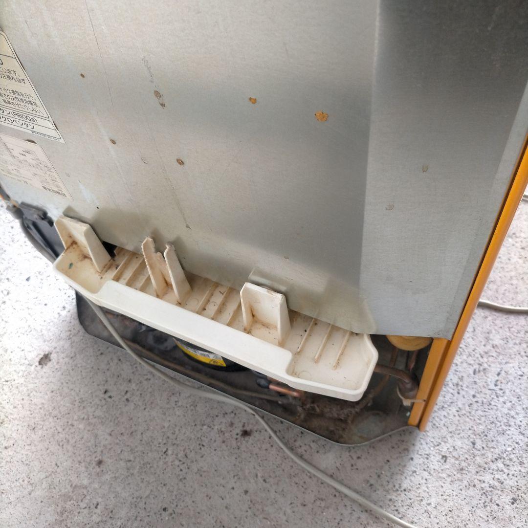 送料無料 アクア　ノンフロン冷凍冷蔵庫　AQR-141A　オレンジ色