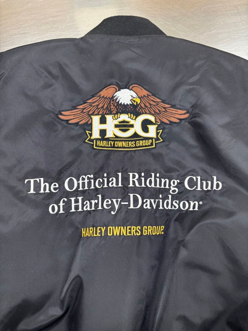 HOG ブラック ナイロンジャケット(サイズ) XL