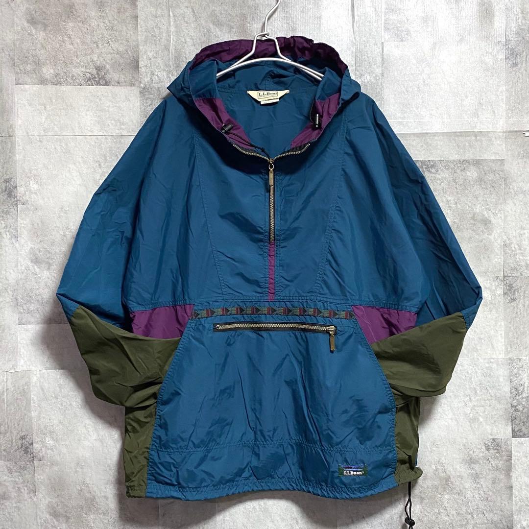 80s USA製 LL Bean アノラックパーカー チロリアンパーカー L