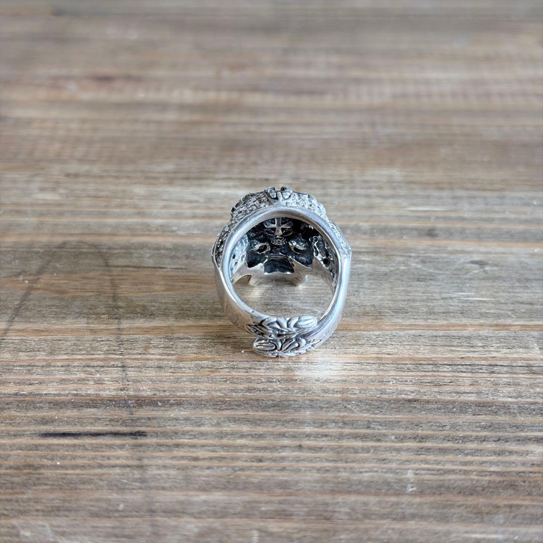 希少 アルテミスクラシック スカルリング 925 ジルコニア 13号 シルバー