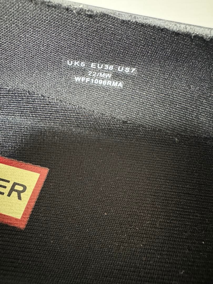 【新品未使用】HUNTER レインシューズ リボン ローファー